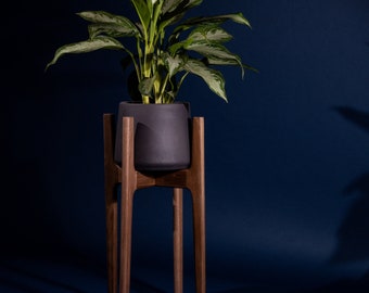 Minimal MCM Style Plant Stand, Handmade Plant Stand for Plant Lovers, Modhaus Planter for Indoor Plants, Modern Home Decor