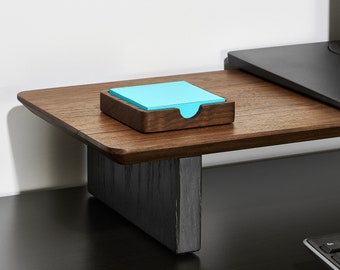 Sticky Note Holder (Essentials), Post It Holder, Office Organization, Wood Desk Accessories, Desk Organizer, Gift for Office & Work