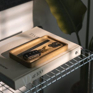 Modhaus Catchall Tray for Desk Organization, Jewelry Tray, Office Storage and Organization, Wood Valet Tray, Gift for Him or Her