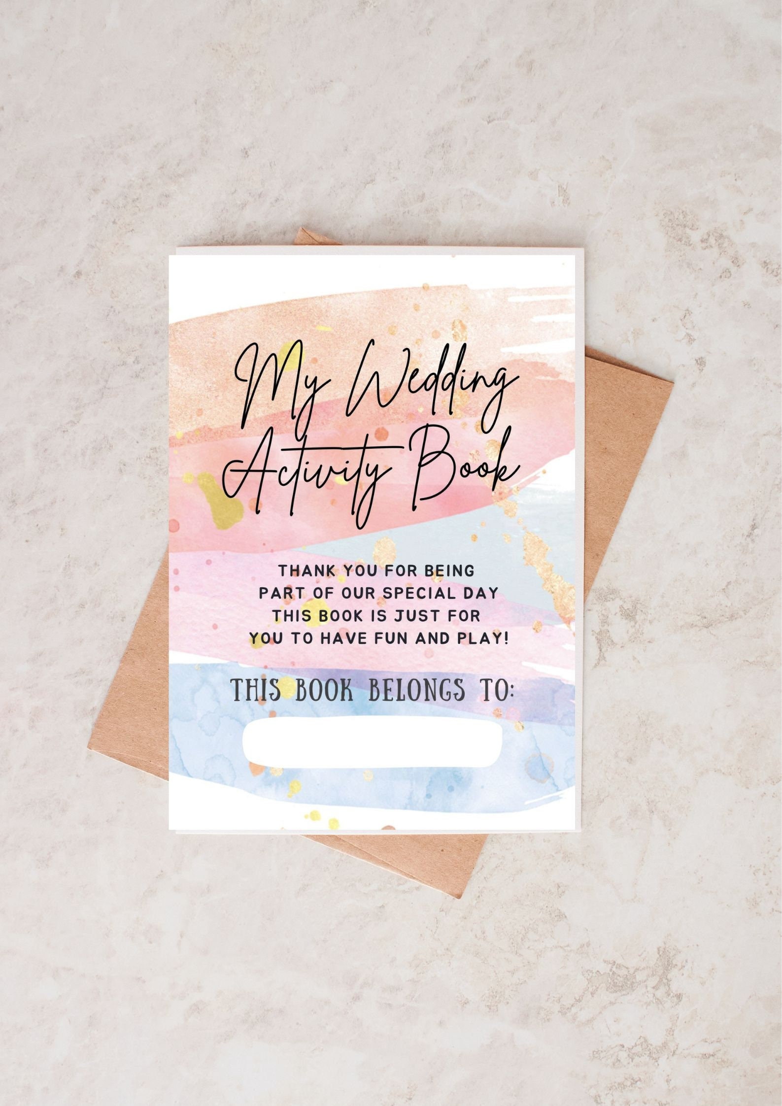Kids Wedding Activity Books | Printable Activity Kits | Children's ...