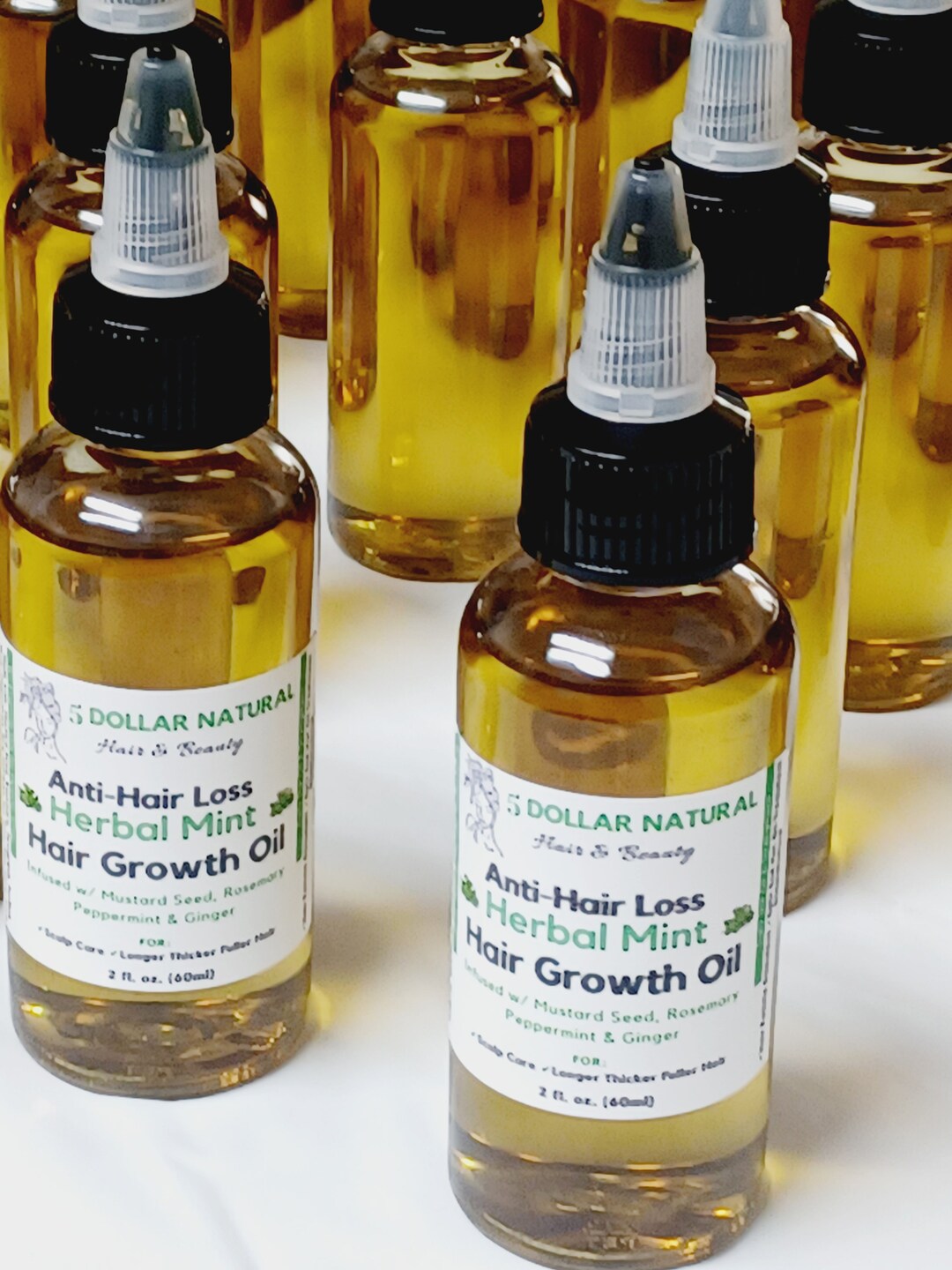 Rosemary Mint Hair Growth Oil, Hair Loss, Hair Fall, Alopecia, Rosemary