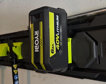 Ryobi Link 40V Battery Mount: Heavy-Duty 3D-Printed Storage