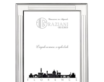 925 sterling silver ribbed photo frame with polished corners, 1.8 cm edge. Available in various sizes.