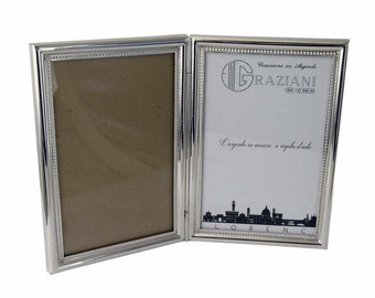 925 silver double multi-photo photo frame, photo size 9 x 13 cm -3.5x5 inches