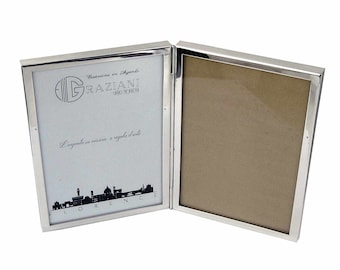 925 silver double multi-photo photo frame, photo size 9 x 13 cm -3.5x5 inches