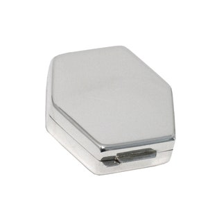 925 Silver Polished Hexagonal Pill Box
