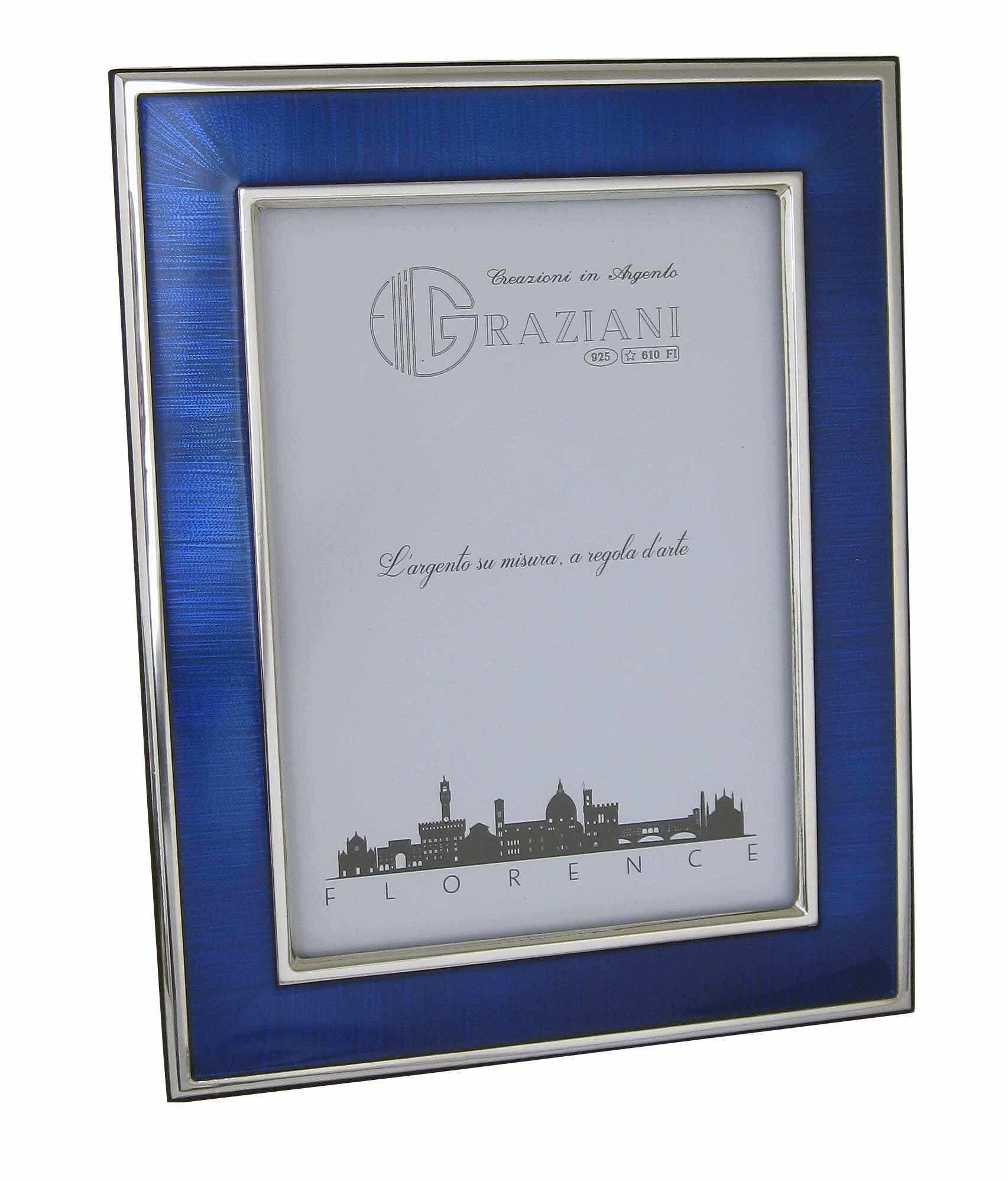 Camera Frame Silver 925 Sterling Silver Photo Frame With Enamel, 3 Cm Silver Edge ...