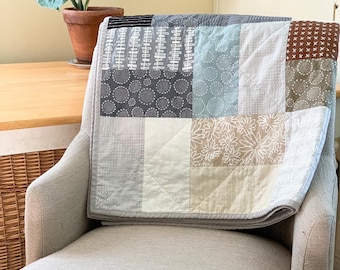 PDF Oxford Throw Quilt Pattern Download, layer cake quilt, beginner quilt pattern, fast quilt pattern