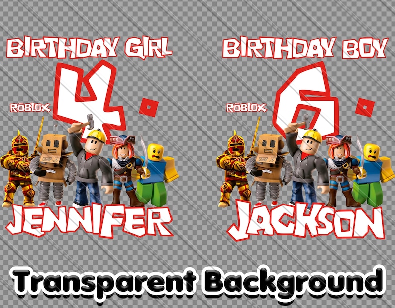 roblox birthday boy, roblox birthday girl, Personalized roblox, roblox party, PNG roblox, roblox birthday, roblox custom, roblox shirt, t-shirt roblox, digital download, digital files, personalized digital, roblox