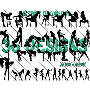 Sexy Frauen, Sexy Frau Silhouette, sexuelle Silhouette, Mädchen SVG, erotische Silhouette, Sexy Damen Bundle, Sexy Mädchen Silhouette