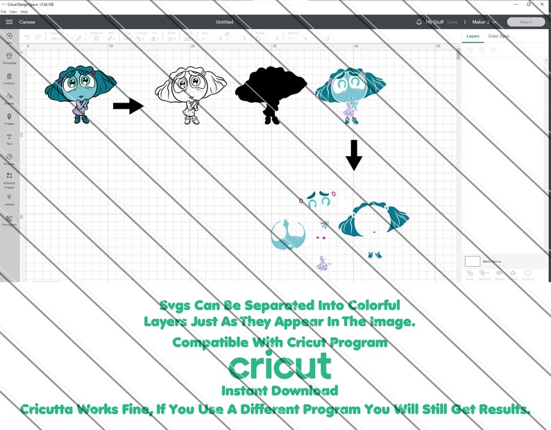 Inside Out File Room Inside Out Layered SVG - PNG : 64 Character Designs (digital Files) - Etsy