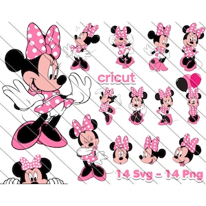 Svg Minnie Mouse, Minnie Mouse pour Cricut, Minnie Mouse Png