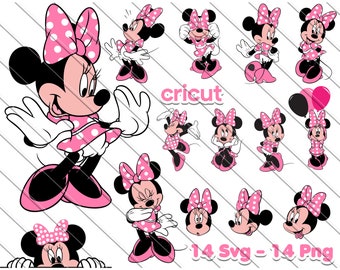 Minnie Mouse Svg, Minnie Mouse For Cricut,  Minnie Mouse Png