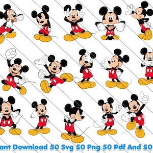 Mickey Mouse Bundle, Mickey Mouse, Mickey Mouse svg, Mickey Mouse png, Disney clipart, Cricut files, birthday svg, kids party design, digital download, silhouette cut files, mickey shirt svg, Mickey Mouse dxf, Mickey Mouse pdf