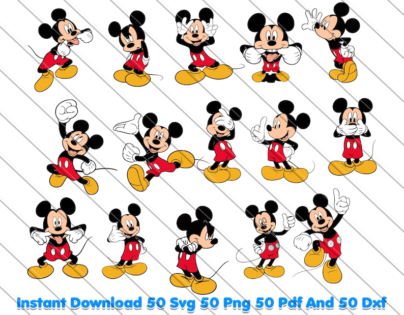 Mickey Mouse Bundle, Mickey Mouse, Mickey Mouse svg, Mickey Mouse png, Disney clipart, Cricut files, birthday svg, kids party design, digital download, silhouette cut files, mickey shirt svg, Mickey Mouse dxf, Mickey Mouse pdf