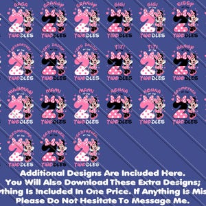 Minnie Oh Twodles, Oh Twodles, Minnie SVG, Oh Twodles SVG, Matching Family, Birthday Bundle, Family Bundle, Birthday Girl Family, baby girl svg, family vacation svg, birthday girl svg, birthday shirt, family members, Minnie Oh Twodles, Oh Twodles,