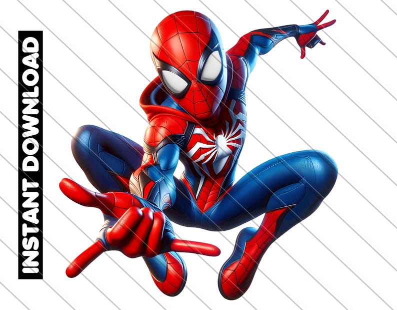 Spider-man Red Suit PNG Clipart: Superhero Digital Art (digital ...