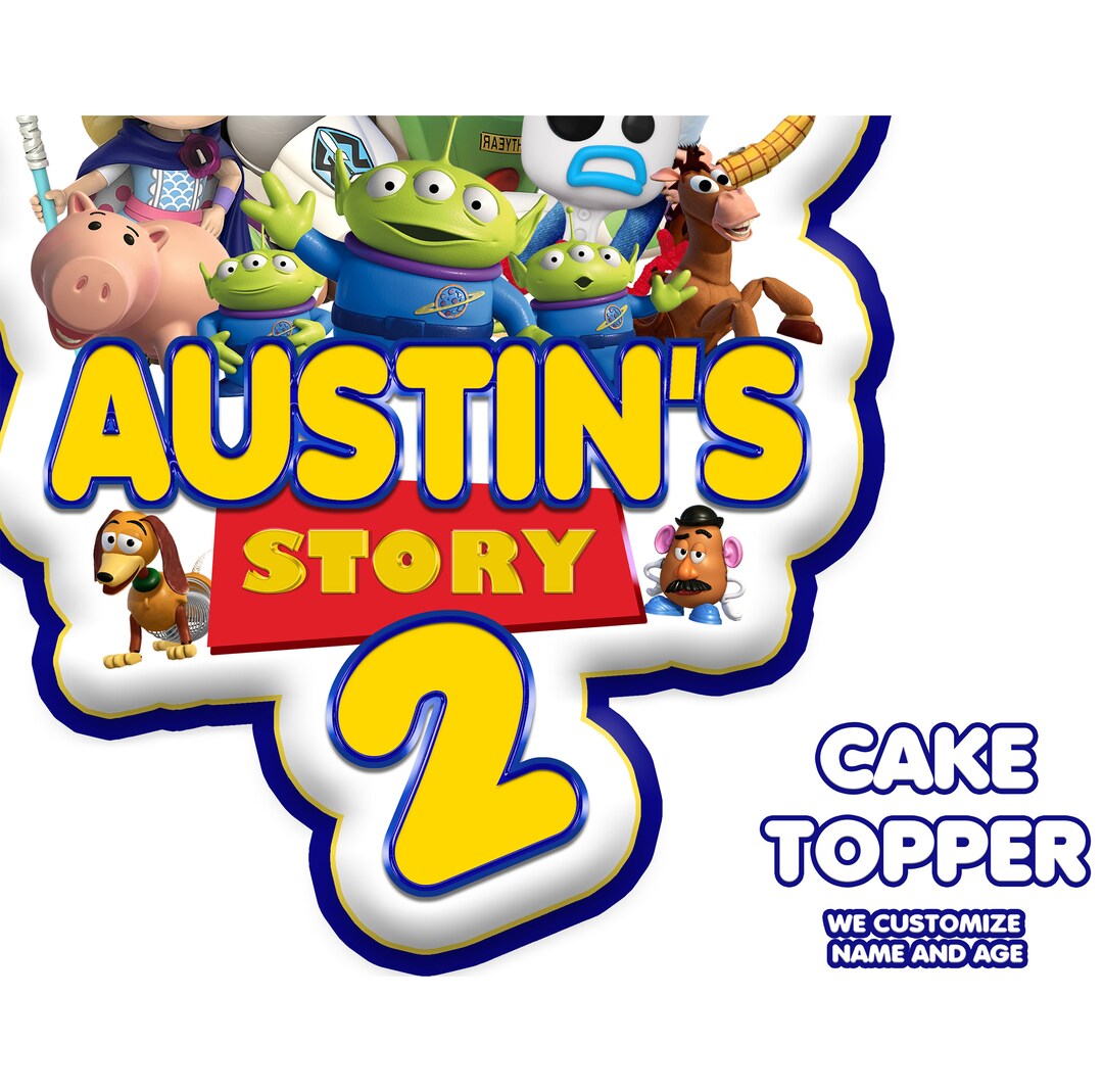 Toy Story Cake Topper Personalized Cake Topper Print at Etsy