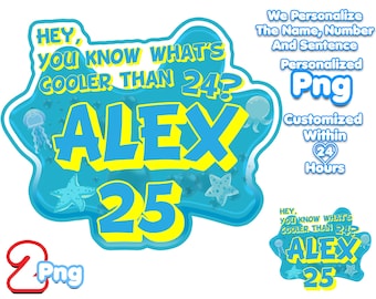 Personalized Funny Birthday Cake Topper: Custom Print Design (Digital Download)