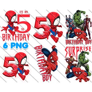5º aniversário, aniversariante Png, aniversário do homem-aranha, Aranha e seus amigos incríveis Imagens PNG, topo de bolo do Aranha, download instantâneo