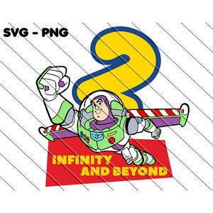 Deux à l'infini et au-delà Svg, Png, Toy Story Svg, téléchargement numérique,