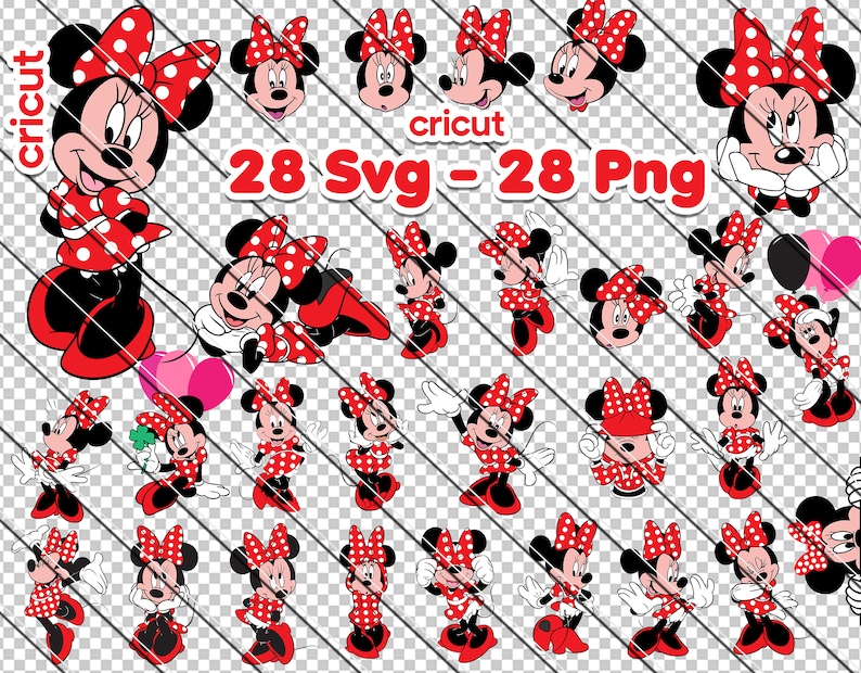 Minnie Mouse Svg, Minnie Mouse For Cricut,  Minnie Mouse Png, Minnie in Blue Dress, Clip Art, Image Files, Minnie birthday, blue Minnie svg, blue Minnie Mouse, birthday svg, Minnie for cricut, red Minnie svg, red Minnie svg