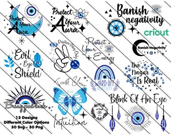 Evil Eye SVG PNG: Turkish Designs for Cricut (Digital Download)