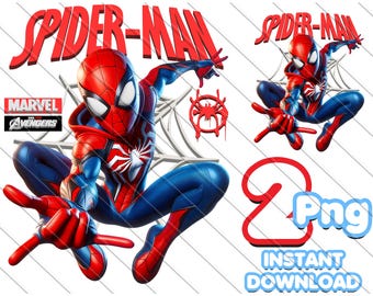 Spiderman PNG Bundle: Superhero Birthday Design (Digital Download)