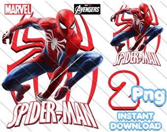 Spiderman PNG Bundle: Superhero Party Decor (Digital Download)