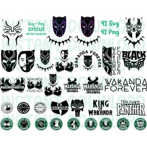 Black Panther Svg, Wakanda Forever Svg, Marvel Black Panther SVG, Wakanda koffie sjabloon, illustraties, afbeeldingsbestanden, Instant download