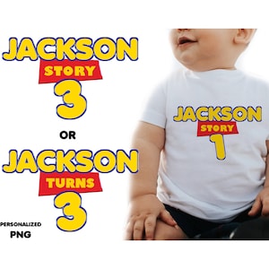 Personalized Toy Birthday PNG Design (Digital Download)