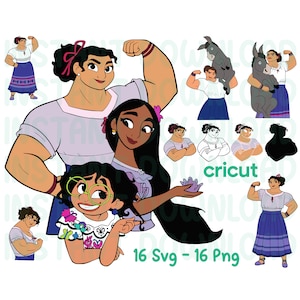 Luisa Encanto SVG & PNG Clipart: Cricut, Silhouette (Digital Download)