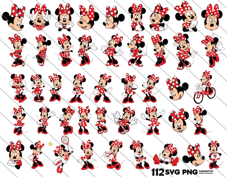 minnie png, minnie svg, minnie clipart, red minnie png, minnie bundle, minnie digital, minnie sublimation, minnie for cricut, minnie red dress, minnie cartoon svg, cute minnie, minnie printable, instant download minnie