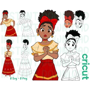 Dolores Madrigal SVG: Encanto Clipart for Cricut (Digital Download)