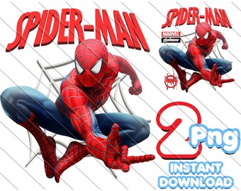 Spiderman PNG Bundle: Superhero Birthday Party Decor (Digital Download)