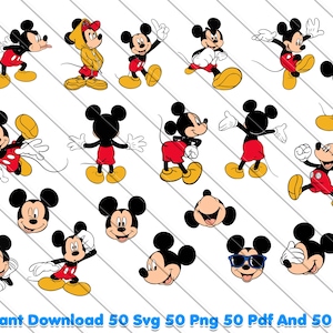 Mickey Mouse Bundle, Mickey Mouse, Mickey Mouse svg, Mickey Mouse png, Disney clipart, Cricut files, birthday svg, kids party design, digital download, silhouette cut files, mickey shirt svg, Mickey Mouse dxf, Mickey Mouse pdf