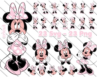 Minnie Mouse SVG PNG Collection (Digital Download)