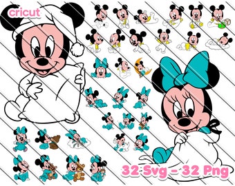 ミッキーミニー、ベビーマウスPNG、ベビーマウスSVG、ミッキーミニー