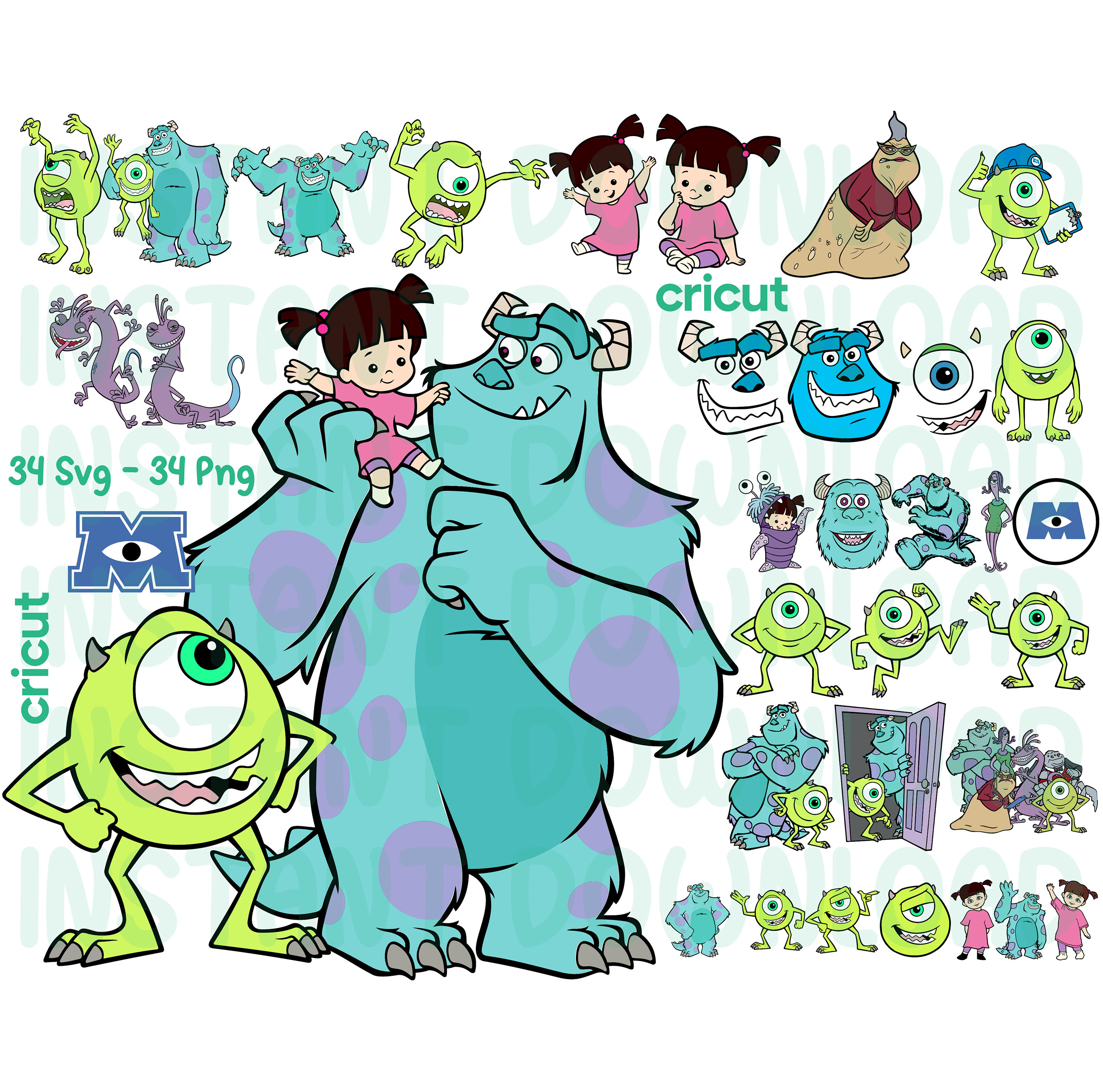 SVG DIGITAL FILE monsters Inc. Laugh Floor -  Finland