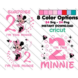 Ik ben deze Minnie Svg, Png, Minnie Mouse Svg, Verjaardag Svg, Minnie Mijn 2e verjaardag Svg, 2e verjaardagsfeestje, Minnie Clip Art, Afbeeldingsbestanden
