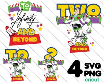Two Infinity & Beyond Toy Story SVG PNG (Digital Download)