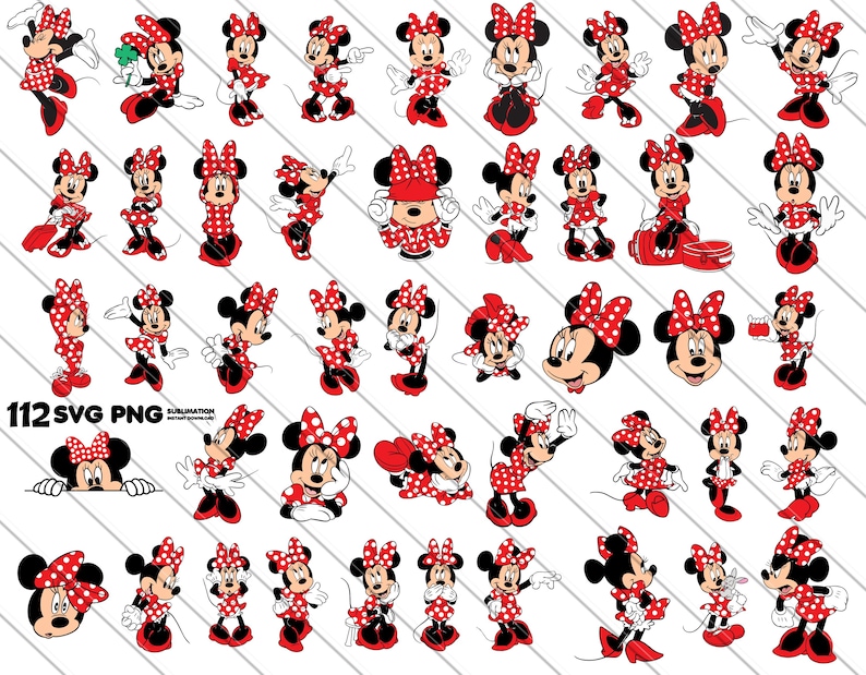 minnie png, minnie svg, minnie clipart, red minnie png, minnie bundle, minnie digital, minnie sublimation, minnie for cricut, minnie red dress, minnie cartoon svg, cute minnie, minnie printable, instant download minnie