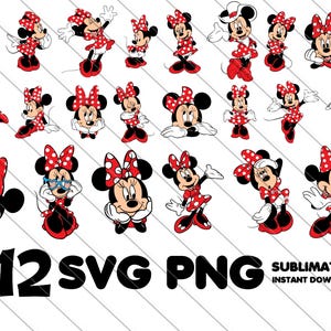minnie png, minnie svg, minnie clipart, red minnie png, minnie bundle, minnie digital, minnie sublimation, minnie for cricut, minnie red dress, minnie cartoon svg, cute minnie, minnie printable, instant download minnie