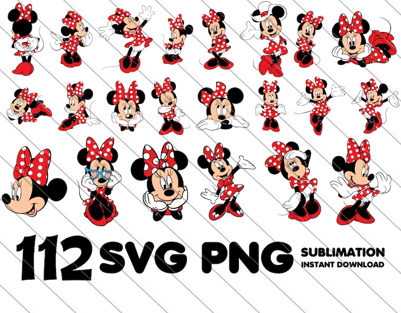 minnie png, minnie svg, minnie clipart, red minnie png, minnie bundle, minnie digital, minnie sublimation, minnie for cricut, minnie red dress, minnie cartoon svg, cute minnie, minnie printable, instant download minnie