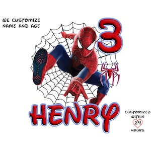 Customized Spiderman-themed birthday PNG, Personalize Your Celebration