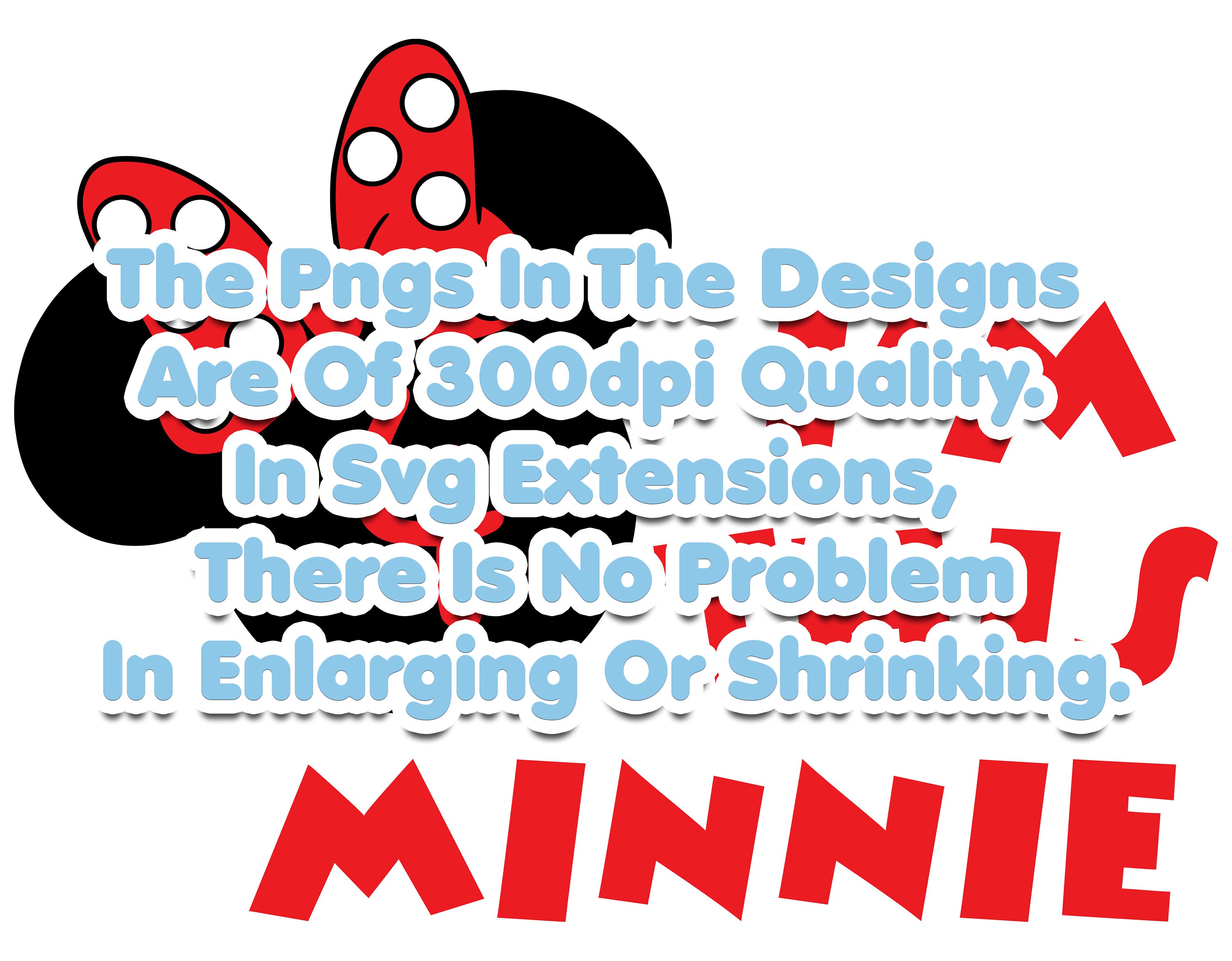 Minnie Mouse 4th Birthday SVG PNG: 
