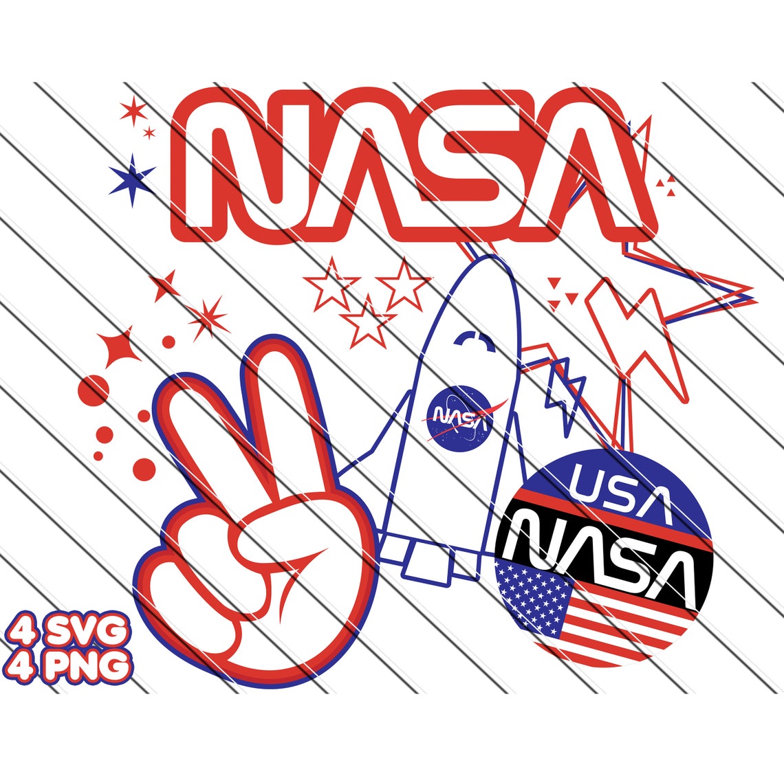 NASA Logos SVG: Space Vector Graphics (digital Download) - Etsy