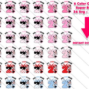 Minnie, Minnie Head, Minnie Clipart, Minnie Head, Minnie Png,Minnie Mouse, Minnie Oh Twodles, Oh Twodles, Minnie SVG, Oh Twodles SVG File, Crafting Magic, OhTwodles, Minnie, Oh twodles, cake topper, Instant Download, Shirt Svg Files, Shirt Svg Files