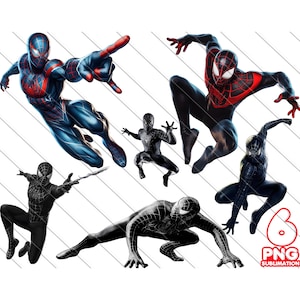 Costume noir Spiderman PNG, Venom Spiderman, Dark Spiderman Art, super-héros PNG, téléchargement immédiat, Logo Spiderman noir, fichier numérique Marvel