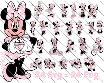 Minnie Mouse Svg, Minnie Mouse Svg For Cricut,  Minnie Mouse Png,